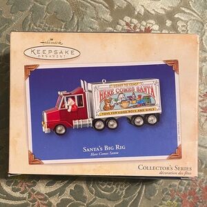 This is a 2003 Hallmark Keepsake Santa's Big Rig Christmas